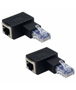 Ethernet Adapter 90 Degree, Right Angled Rj45 Male To Female Ethernet Ex... - £15.62 GBP