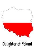 Daughter of Poland Polish Pole Country Map Flag Poster High Quality Print - $128.34 MXN+
