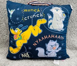 Disney Parks Blue Sidekick Pals Print Throw Pillow 22&quot; x 24&quot; - £34.02 GBP