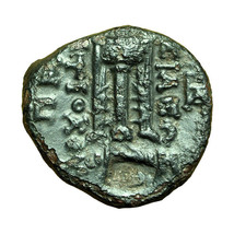 Ancient Greek Coin Seleukid Antiochos II Theos AE16mm Apollo / Tripod 04382 - £29.91 GBP