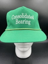 Consolidated Bearing Trucker Hat Cap Otto Strapback Adjustable Rope Green - £9.22 GBP