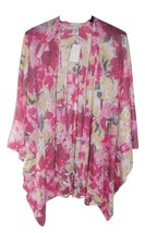 Collection XIIX Watercolor Floral Batwing Poncho Rose Parade - £14.23 GBP
