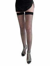 Angelique Womens Stretchy Plus Size Durable Fishnet Plain Top Classic Net Thigh  - £12.83 GBP