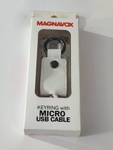 Magnavox MMA3505 Keychain W/ Micro USB Leather On The Go Charging Cable ... - $5.59