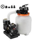 VEVOR FlashPure Sand Filter Pump for Above Ground Pool 12" 3000 GPH 0.5 ... - $164.90