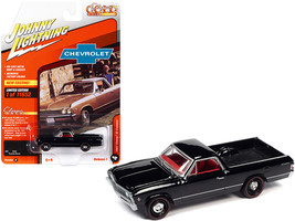 1967 Chevrolet El Camino Tuxedo Black with Red Interior &quot;Classic Gold Collection - £14.91 GBP