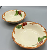Bowls Franciscan Apple  Pattern 2 Fruit /Pudding 1949/53  Half Moon Stam... - £9.56 GBP