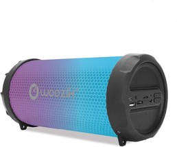 WOOZIK Rockit Go / S213 LED Bluetooth Speaker, Wireless Boombox, Black - £51.94 GBP