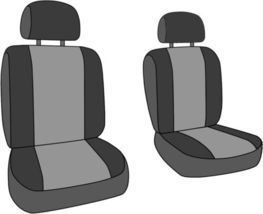 CalTrend DuraPlus Slip on Seat Cover 2022 Honda Civic Front Sport Charcoal Black image 3