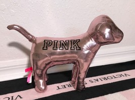 Victoria&#39;s Secret Pink Metallic Rose Gold Limited Edition Giant Mini Dog - £159.49 GBP