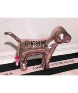 Victoria&#39;s Secret Pink Metallic Rose Gold Limited Edition Giant Mini Dog - £159.27 GBP