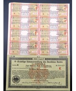 Germany 1924 Anleihe Treasury Loan Deutschen 5,000,000 Mark All Coupons ... - $175.55 CAD