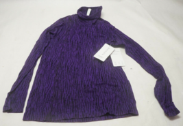 NWT Athleta Flurry Element Turtleneck Top Long Sleeve Shirt (Large) - Purple - £19.36 GBP