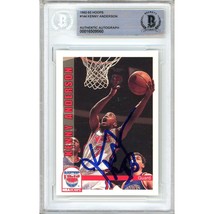 Kenny Anderson New Jersey Nets Auto 1992 Hoops Basketball Autograph Card Beckett - £63.20 GBP