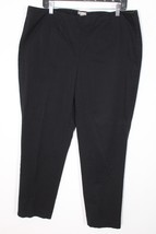 J Jill 16 Tall Black Cotton Stretch Side Zip Chino Pants - £18.67 GBP