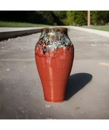 Vintage Red Drip Glazed Urn Style Pottery Vase - €20,07 EUR