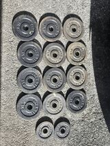 Yes4All Cast Iron 1” Standard  Plate  Set 5 LB (12)  &amp; 2.5 LB (2) = 65 L... - $39.55