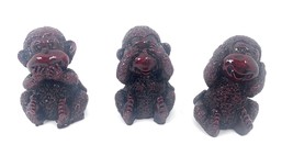 3PK See No Evil Monkey Figurines See No Evil Hear No Evil Speak No Evil 2in - $14.68
