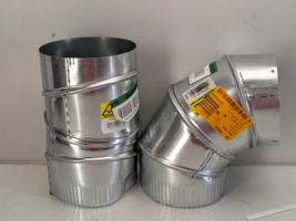 Lot of 2 Master Flow 6 in. 90 Deg. Round Adjustable Elbow Galvanized Ste... - $395.55 MXN
