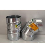 Lot of 2 Master Flow 6 in. 90 Deg. Round Adjustable Elbow Galvanized Ste... - $399.75 MXN