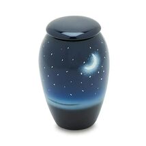 Moon/Starry Night 3 Cubic Inches Small/Keepsake Funeral Cremation Urn fo... - $82.49