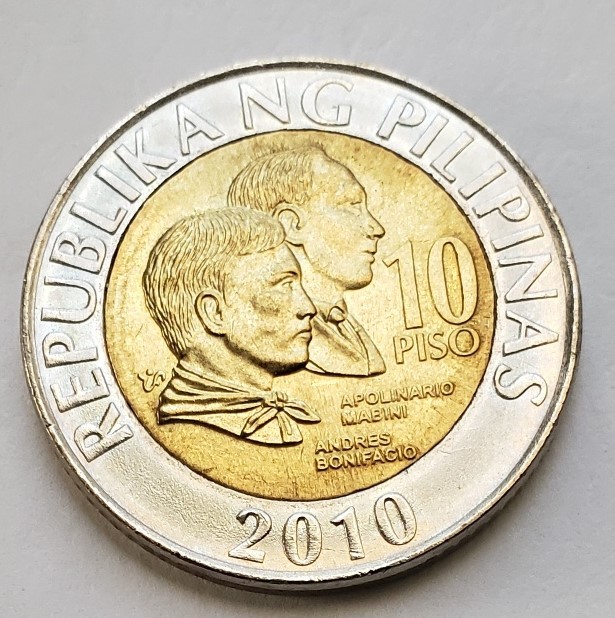 Banco Sentral Ng Pilipinas Ten Peso Apolinario Mabini Andres Bonifacio Banco Sentral Ng Pilipinas Ten Peso Apolinario Mabini Andres Bonifacio