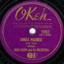 OKeh 78 #5997 - &quot;Apurksody&quot; &amp; &quot;Jungle Madness&quot; - Gene Krupa Orchestra - £7.17 GBP