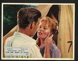 Nor the Moon by Night Lobby Card-Michael Craig holding the face of Belinda Lee. - £29.57 GBP