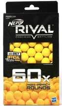 1 Package Hasbro Nerf Rival Precision Battling 60 Count High Impact Rounds - £19.23 GBP