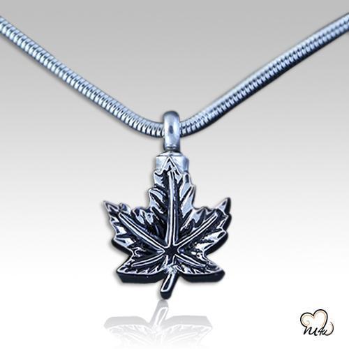 Maple Leaf Pendant- Cremation Jewelry