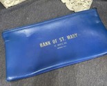 Vintage Bank Cash Bag United Bank Of St Mary,  MO 11x6” Money Cash Deposit - $30.68