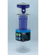 Living Solutions Tritan Infuser Water Bottle Purple Flip Top BPA Free 24... - £7.86 GBP