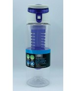 Living Solutions Tritan Infuser Water Bottle Purple Flip Top BPA Free 24... - $9.99