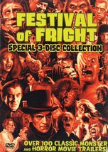 FESTIVAL of FRIGHT (dvd)*NEW* 3-disc, over 100 trailers, great party background - £19.25 GBP