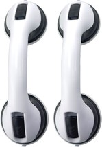 2-Pack 12-Inch Shower Grab Bars - Powerful Suction Cups For Sturdy Support, - $34.95