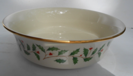 Lenox Christmas Holiday vegetable serving bowl 9&quot; Gold new - $39.59