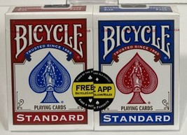 DOUBLE PACK (set of 2) of BICYCLE Standard PLAYING CARDS / New SEALED 20... - £7.76 GBP