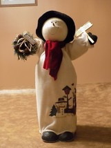 Vintage Christmas Tall Snowman Animated Musical Sings Jingle Bells - $39.60
