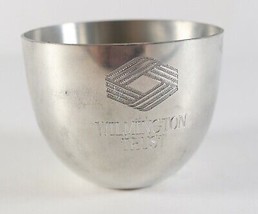 Vintage Wilmington Trust Monticello Kirk Stieff Pewter P50 Advertising Cup Dish - £12.44 GBP