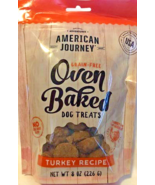 AMERICAN JOURNEY Grain Free Oven Baked Dog Treats - Turkey Recipe (8oz B... - $13.61