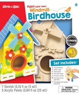 MasterPieces Works of Ahhh Real Wood Birdhouse Acrylic Paint &amp; Craft Kit... - €18,67 EUR