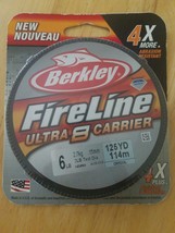 Berkley FireLine Ultra 8 Carrier 6lb 125 Yd Crystal Fishing Line - £30.88 GBP