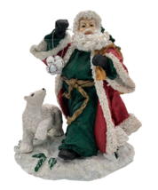 VTG San Francisco Music Box Company Here Comes Santa Claus Polar Bear Bells Sack - £23.18 GBP