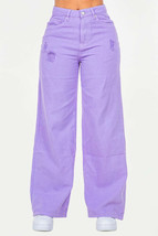 American Bazi High Waist Distressed Wide Leg Jeans - $776.49 MXN