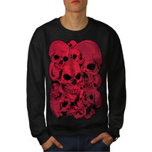 Goth Metal Death Skull Jumper Indian War Men Sweatshirt - £15.16 GBP