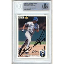 Henry Rodriguez Los Angeles Dodgers Auto 1994 Collectors Choice Signed BAS Slab - £54.66 GBP