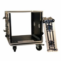 Pro X T-10Rss 10U Space Ata Equipment Rack Case W/4&quot; Wheels/Casters - £386.94 GBP