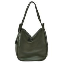 Bruno Rossi Italian Made Moss Green Calf Leather Large Hobo Bag/Backpack - £459.66 GBP