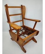 Hartshorn Childrens Child Mid Century Solid Wood Glider Rocking Chair Fa... - $247.49
