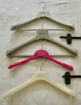 VINTAGE LOT OF 4 DESIGNER VELVET+SMOOTH  HANGERS-ARMANI, PRADA, UNGARO, ... - $9.90